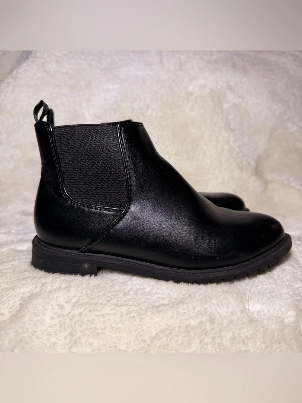 Cat & Jack Kids' Girls Brandy Chelsea Ankle Boots in black size 2